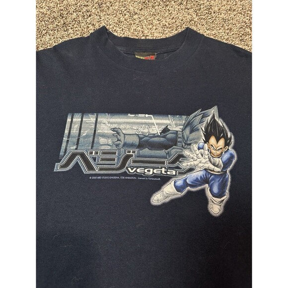 Rare Tag! 2000 Dragon Ball Z Vintage T-Shirt M Made In USA Vegeta Funimation - Picture 3 of 7
